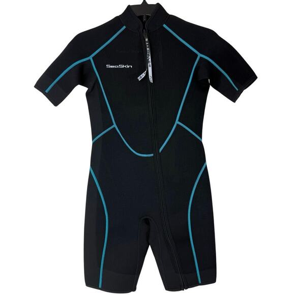 Sea Skin Other - Sea Skin Wetsuit - Women's Black Neoprene - Size Medium